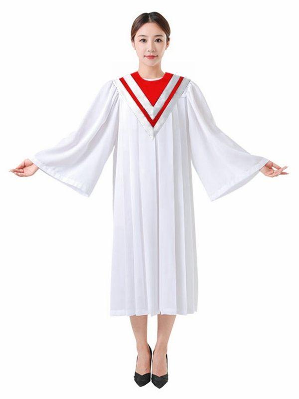 성가대 스카프 교회 삼색 성직자 사제복 목사 스톨 숄 소품 롱 - 상세 이미지 3