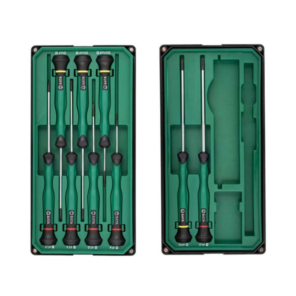사타 SATA 정밀 일자 및 십자 드라이버 세트 9PCS 09316 시계 도라이바 - 상세 이미지 5