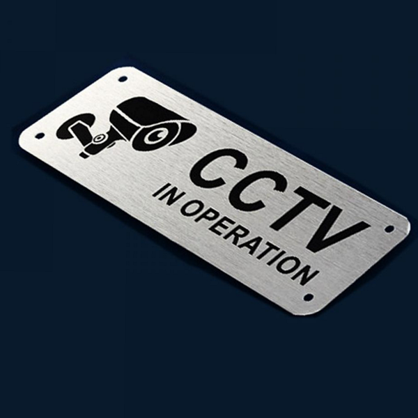 표지판 녹화 cctv 스티커 접착식 촬영 알루미늄 - 상품 이미지