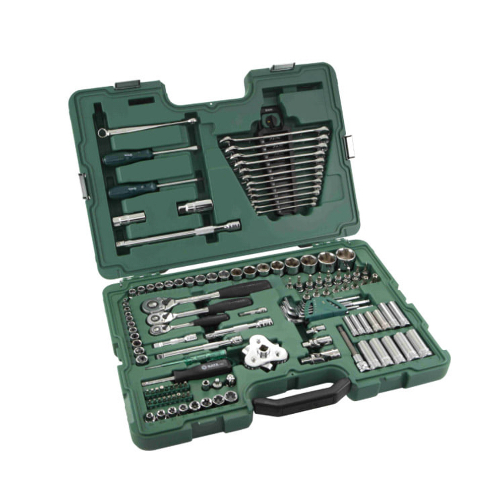 사타 SATA 1/4 3/8 1/2 자동차 공구 세트 128PCS 09014A 가정용 정비셋트 - 상세 이미지 3