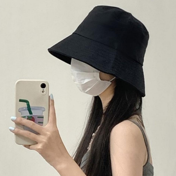 데일리 캠핑 와이드 모자 여성 여름 버킷 라운드 - 상품 이미지