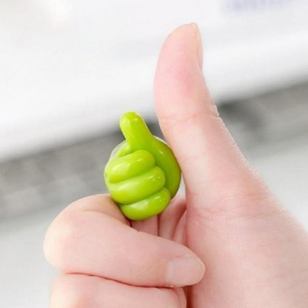 엄지 흡착식 욕실용 후크 걸이 다용도 무타공 벽걸이 - 상품 이미지