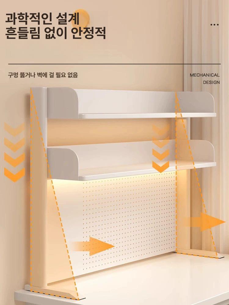 책상 타공판 철제 파티션 무타공 정리 패널 인테리어 - 상세 이미지 3