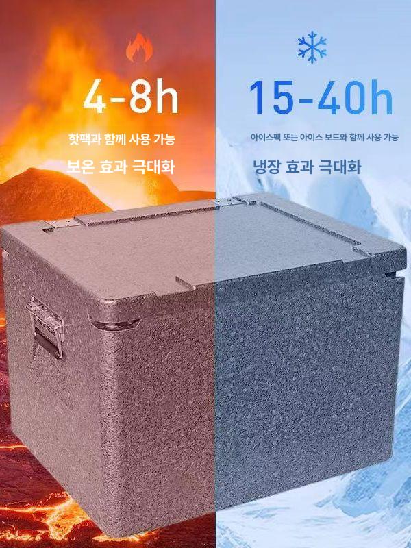 스티로폼 아이스박스 배달대행 도시락 보냉박스 식품 운반 보관 용기 - 상세 이미지 3