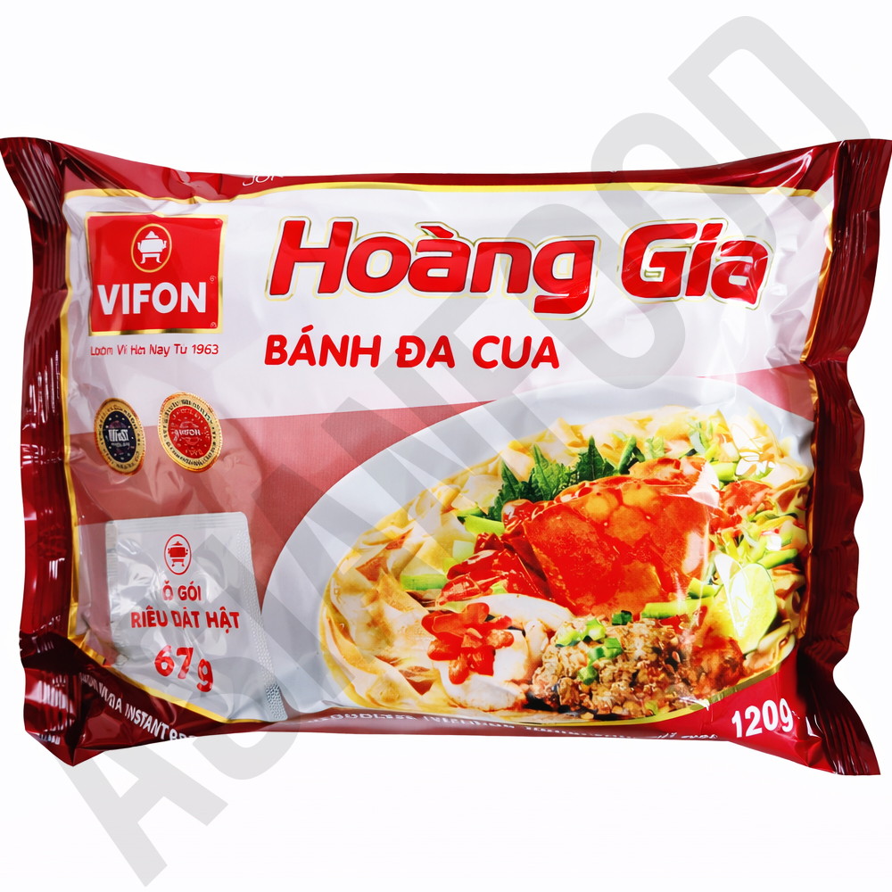 베트남 태국 라이스 버미셀리 누들 크랩 쌀국수 비폰 호앙지아 반다꾸아, 120g, 18개 - 상품 이미지