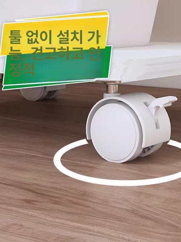 이동식 사무실 컴퓨터 정리 복합기 1단 프린터 책상 화이트 50x35x6.2 - 상세 이미지 4