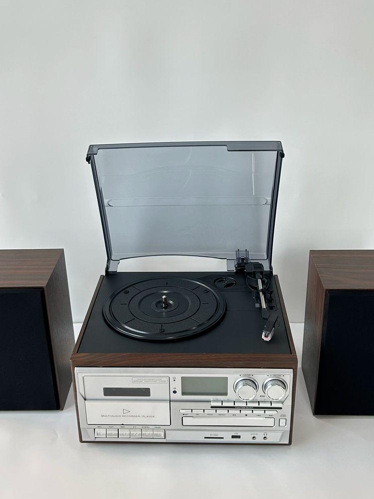 멀티 턴테이블 LP 레코더 축음기 CD 블랙 테이프 블랙 - 상품 이미지