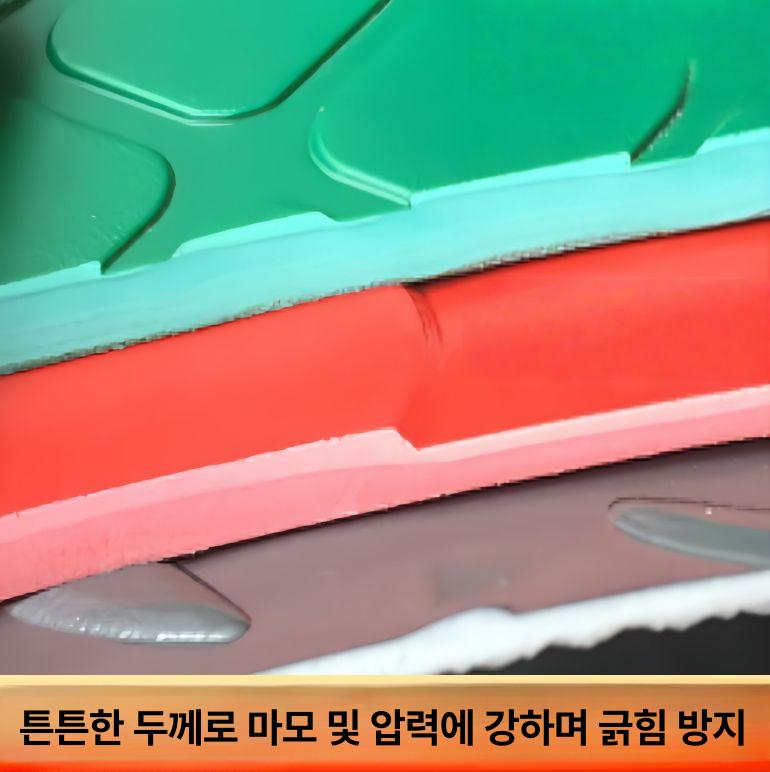 고무매트 바닥매트 방수 미끄럼방지 붉은색 작업장 바닥고무 사무실 고무블럭 현관 - 상세 이미지 2