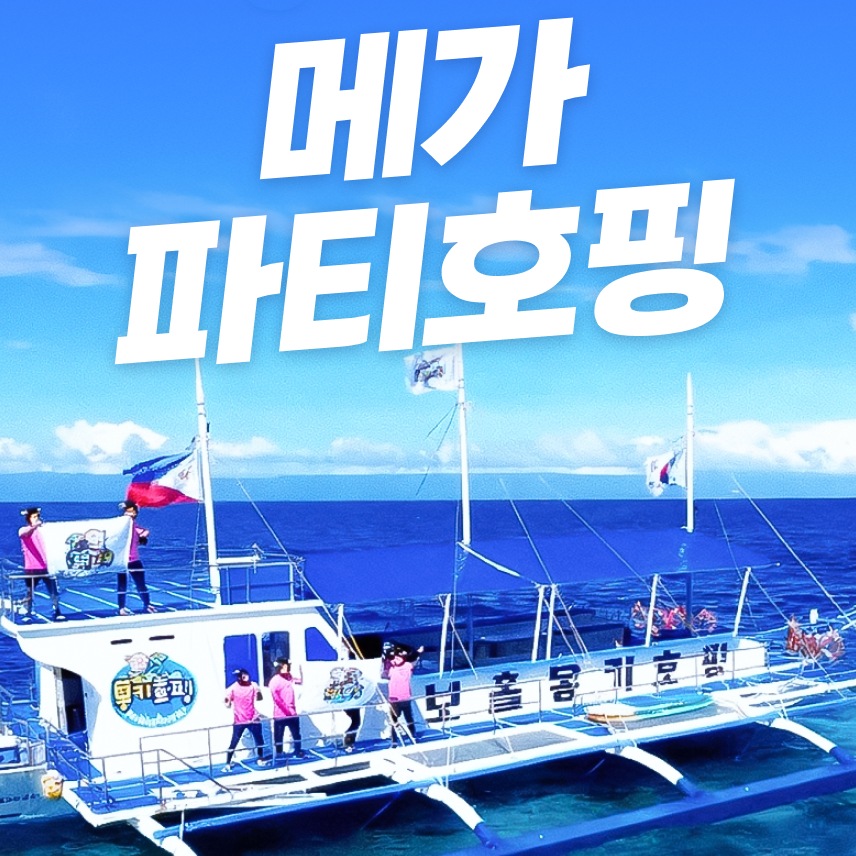 보홀 호핑투어 버진아일랜드 돌고래 발리카삭 거북이 씨푸드런치 메가 파티 호핑 - 상품 이미지