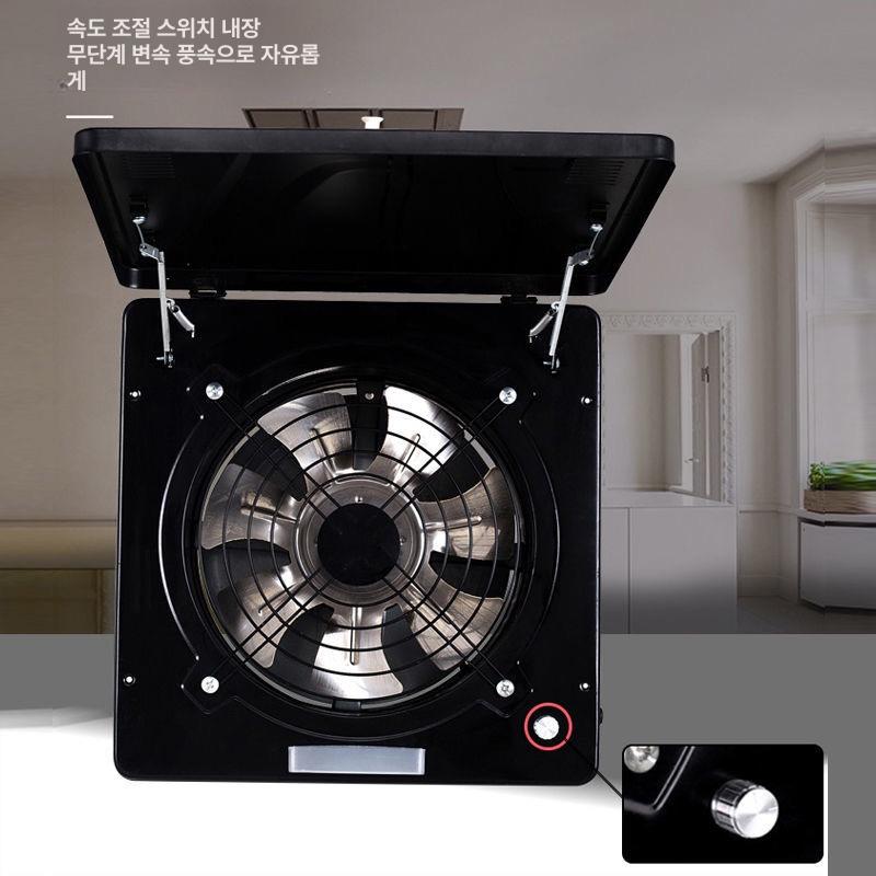 벽부형 저소음 산업용 덕트형 식당용 화장실 배기팬 대형 진그레이 - 상세 이미지 3