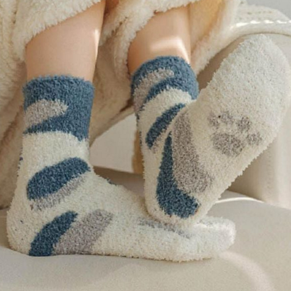 수면 극세사 양말 실내 겨울 여성 도톰한 보온 - 상품 이미지