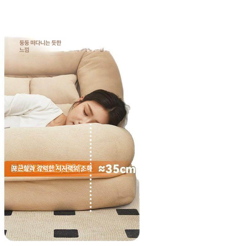 접이식 쇼파 소파베드 침대겸용 조절 각도 매트 원룸 다크나이트 컬러 대형 150x130 2cm - 상세 이미지 5