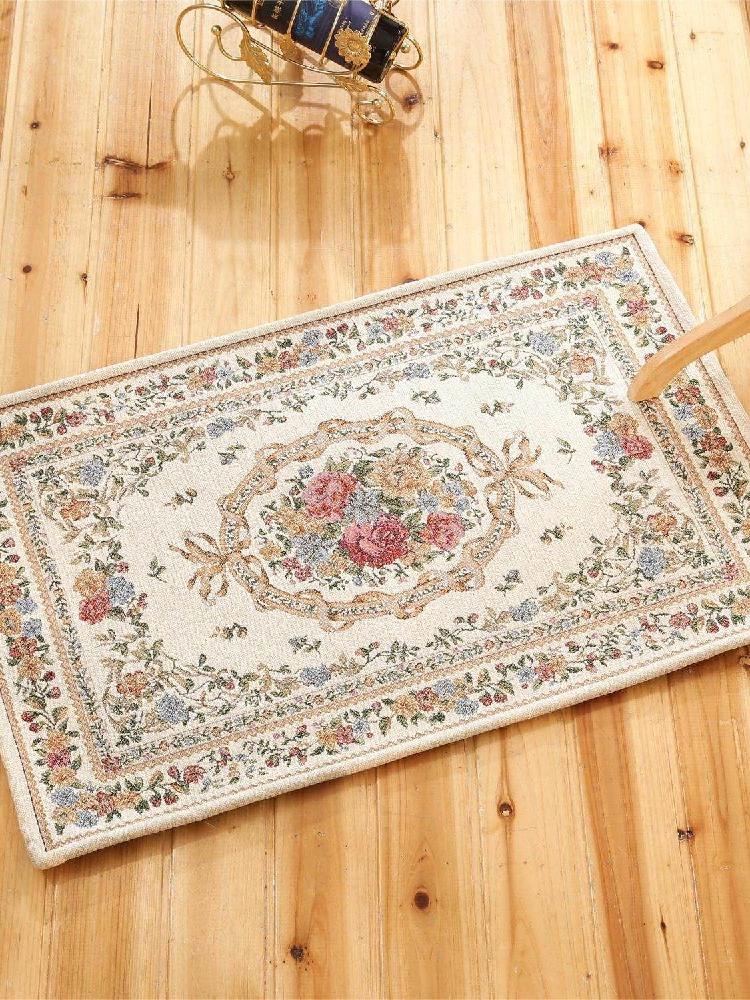 유럽 감성 거실 현관 매트 논슬립 침실 발매트 세탁 2601 베이지 약 40x60CM - 상세 이미지 2