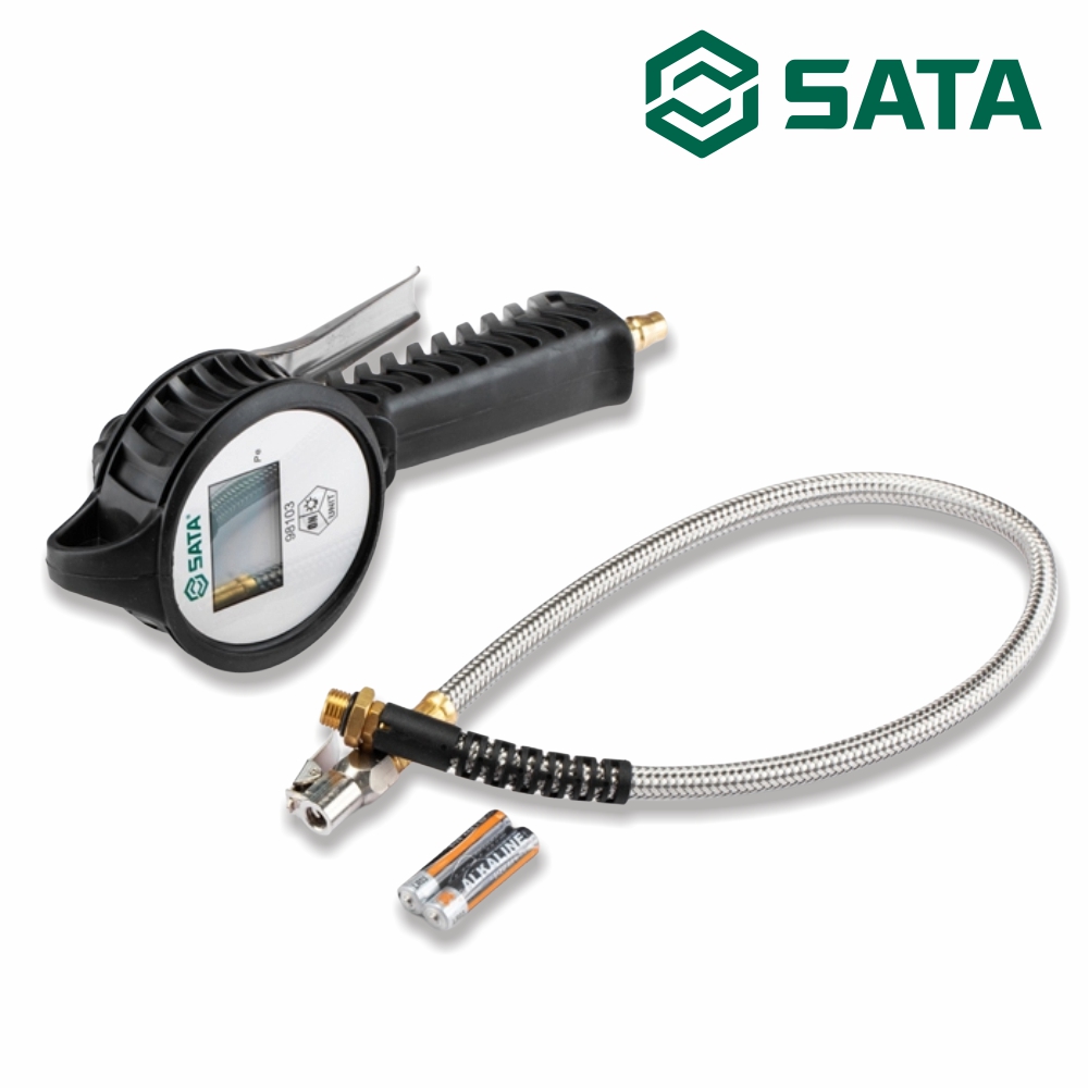 사타 SATA ESD 디지털 타이어 에어 주입기 98103 공기압 에어게이지 - 상품 이미지
