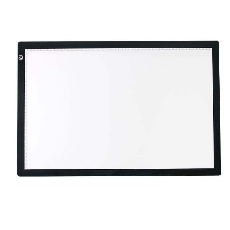 라이트테이블 LED 조명 도광판 스케치 대형 알루미늄 645x465mm C 케이블 잉크 - 상품 이미지