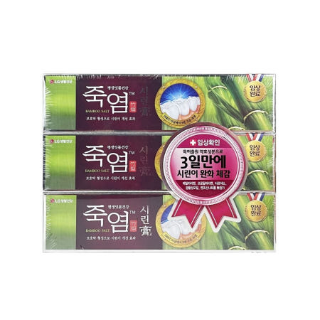 성심샵 협력사 성심샵 죽염 시린고 3개입 치약 잇몸케어 치석케어