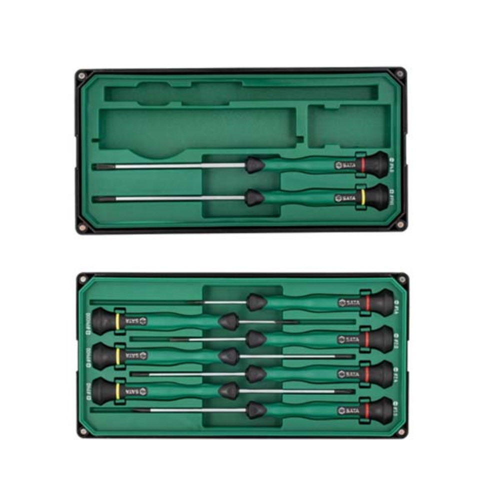 사타 SATA 정밀 일자 및 십자 드라이버 세트 9PCS 09316 시계 도라이바 이미지 6