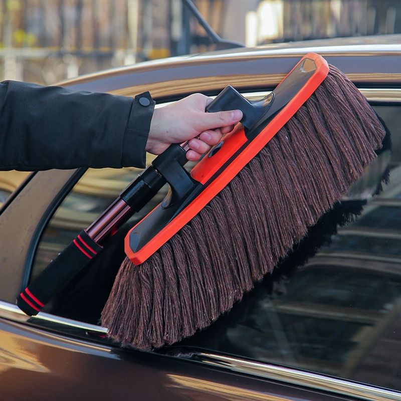 자동차 기름걸레 엔진룸청소 세차용품 먼지 털이개 브러시 + 그리드 박스 - 상세 이미지 3