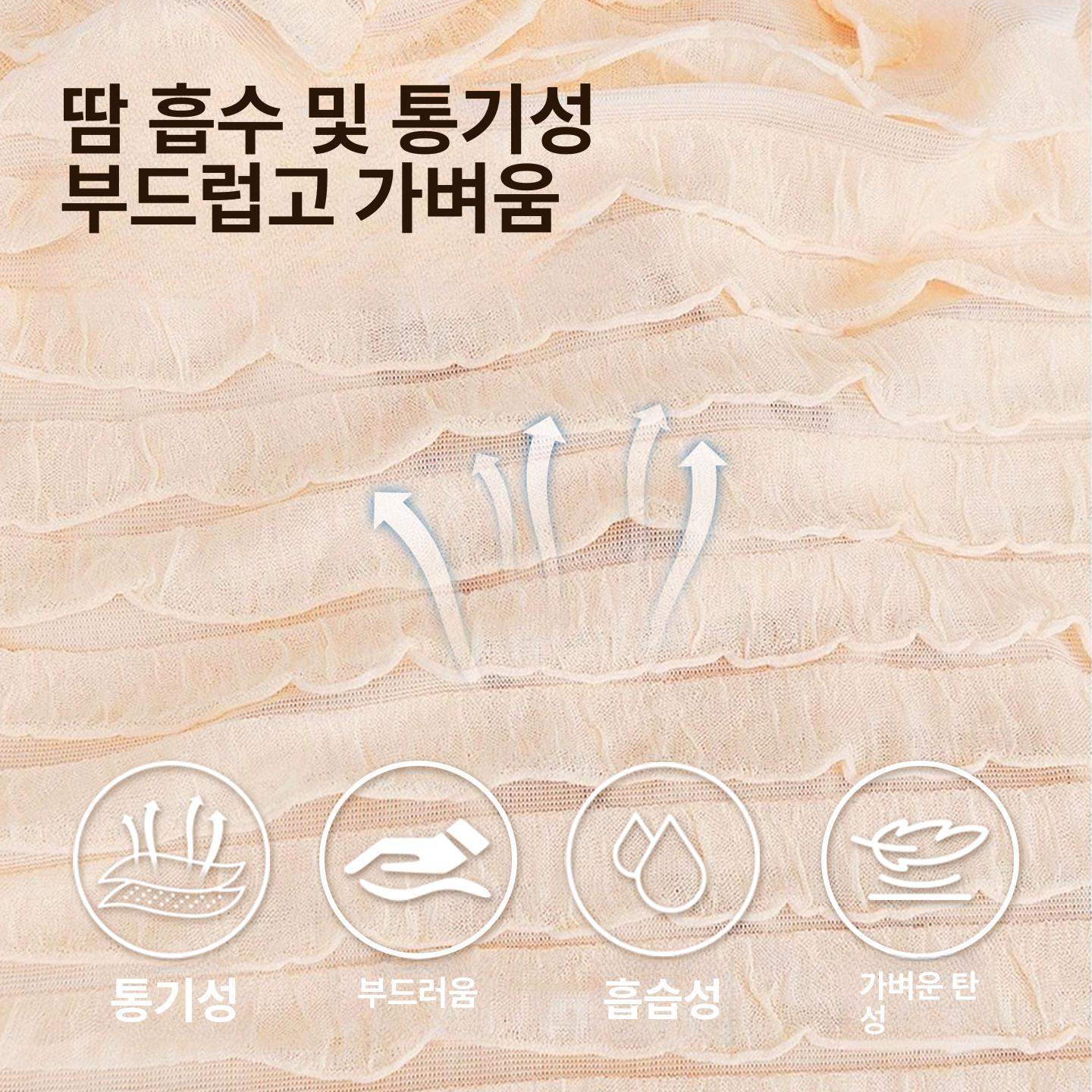 암환자 모자 여성 봄 항암 수면 병원 여름용 탈모 두건 베이지화이트 감금 모자 - 상세 이미지 5
