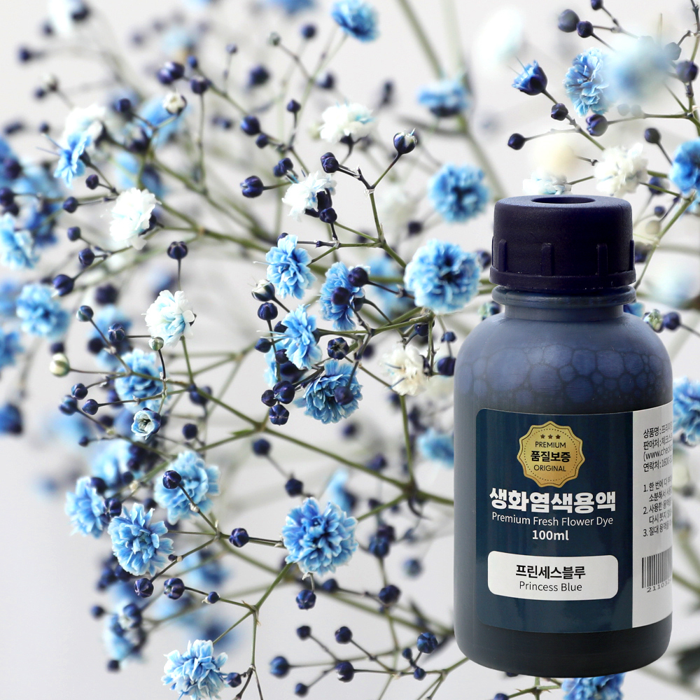 생화염색 안개꽃염색 압화만들기 꽃 물올림 카네이션 드라이플라워 100ml 이미지 6