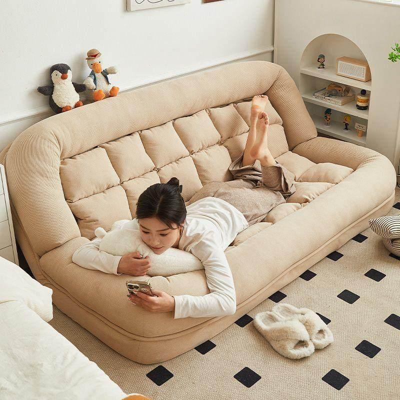 접이식 쇼파 소파베드 침대겸용 조절 각도 매트 원룸 다크나이트 컬러 대형 150x130 2cm - 상품 이미지