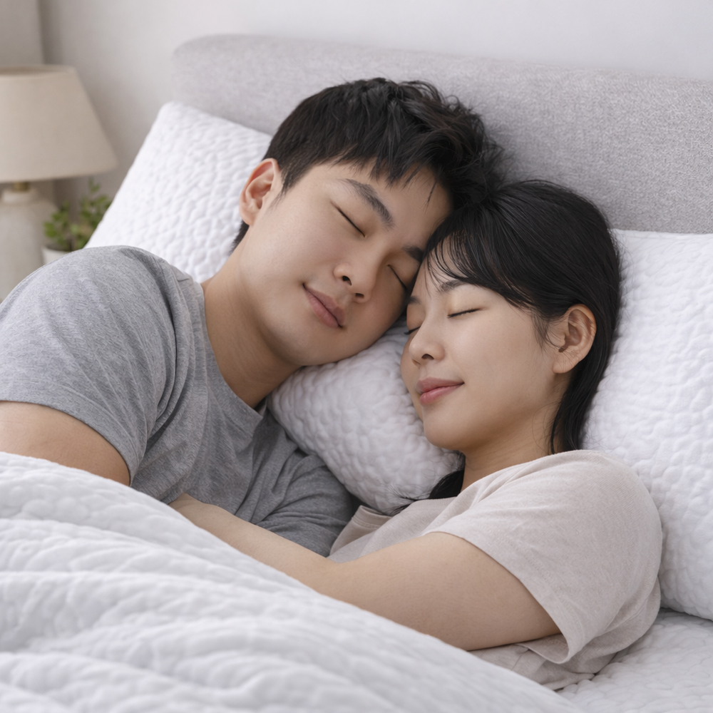 케이홈데코 국내제조 국산 시어서커 베개커버 화이트 1+1 이미지 6