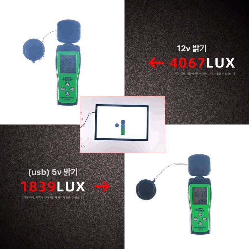 라이트테이블 LED 조명 도광판 스케치 대형 알루미늄 645x465mm C 케이블 잉크 - 상세 이미지 4