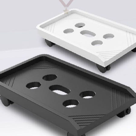 바퀴달린 컴퓨터본체 이동식 받침대 데스크탑 케이스 거치대 하단 보관대 사무실