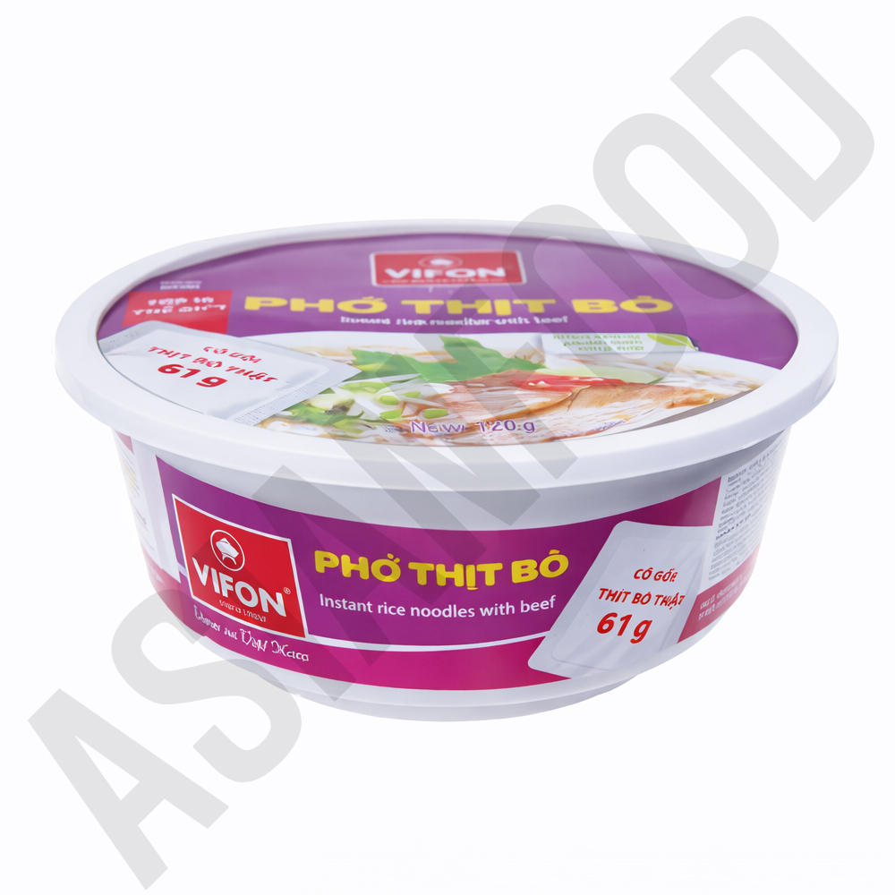 베트남 태국 라이스 버미셀리 누들 포띠포 비폰 포보 소고기 쌀국수 컵, 120g, 12개 - 상품 이미지