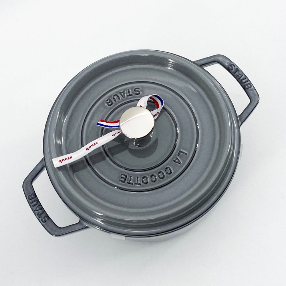 스타우브 STAUB 원형 꼬꼬떼 22cm 그레이 11092218-B 프랑스 B품 - 상세 이미지 3