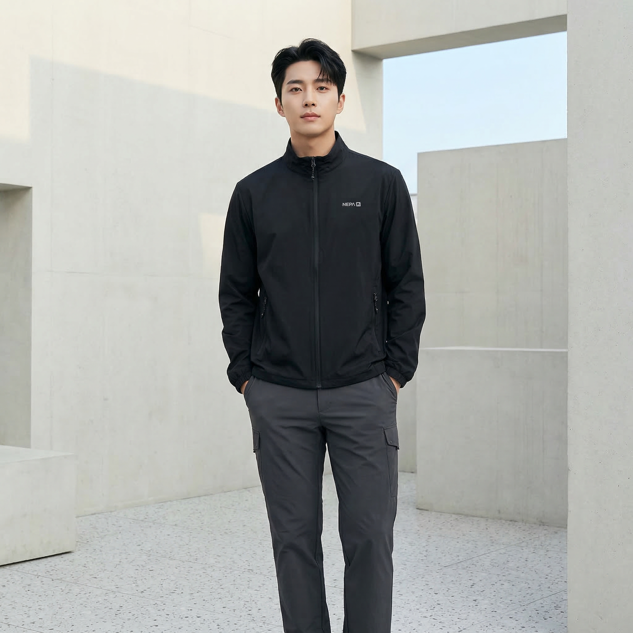 네파 바람막이 자켓 남성 여성 경량 러닝 등산 자켓 아웃도어 등산복 상의 빅사이즈 - 상세 이미지 2