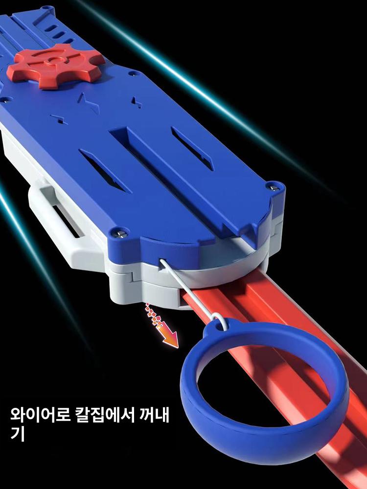 히든 블레이드 코스튬 화살 장식 칼 현실적인 무기 촬영 그린 유선 자동 발사+수집 - 상세 이미지 4
