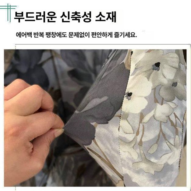 전동 안마 의자 커버 덮개 교체 먼지 마사지 발 보호 블루밍플라워스 (상체 + 발 다리 커버) - 상세 이미지 3