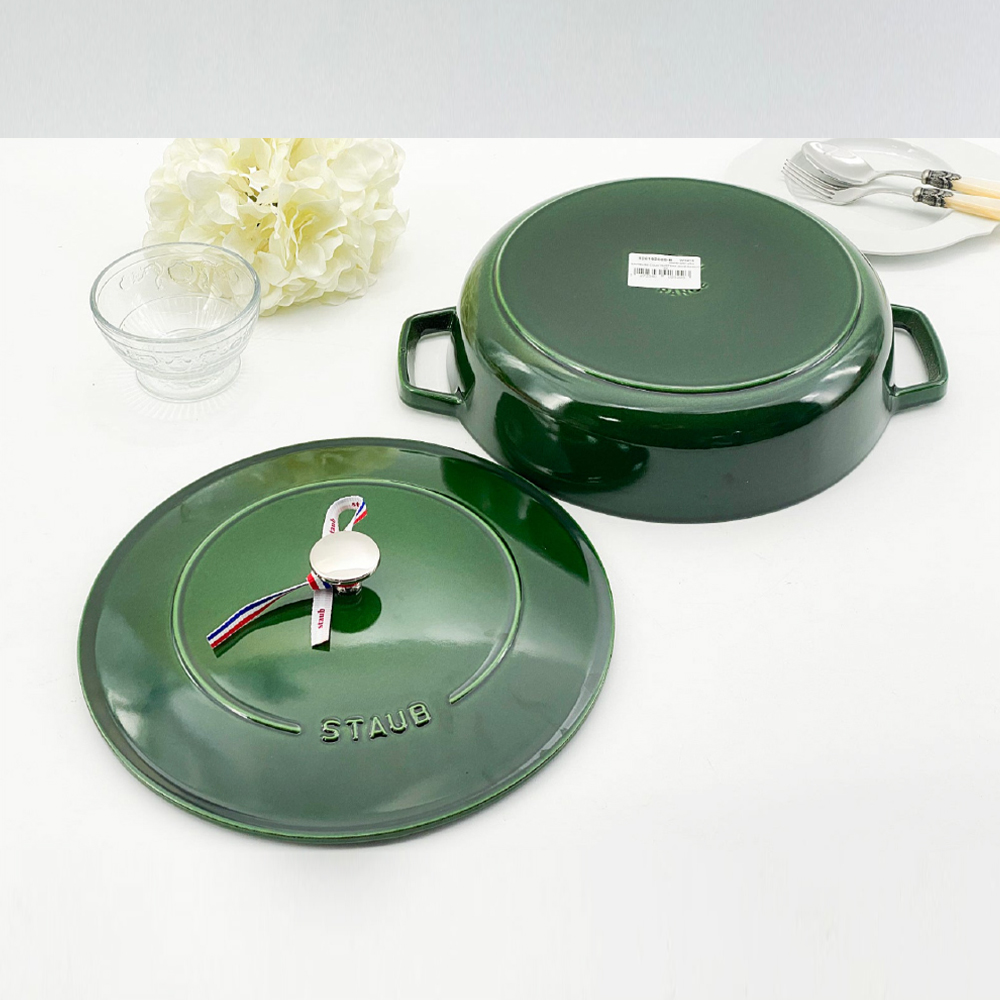 스타우브 STAUB 시스테라 전골냄비 28cm 바질그린 126192885-B 프랑스 B품 이미지 7