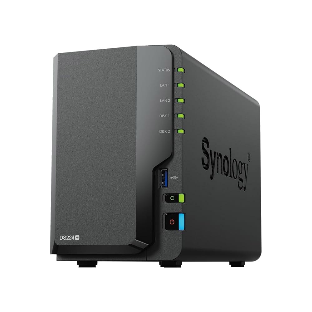 Synology DS224+ 2 Bay NAS 데스크톱 효율적인 스토리지 솔루션 - 상품 이미지