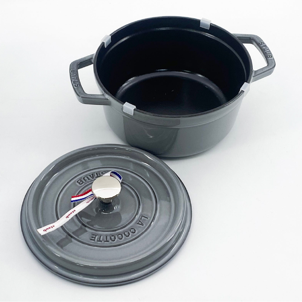 스타우브 STAUB 원형 꼬꼬떼 22cm 그레이 11092218-B 프랑스 B품 - 상세 이미지 4