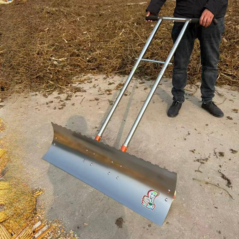 곡물 삽 다용도 바퀴 장착 제설용 곡물삽 손잡이 없는 60cm 단일손잡이 - 상품 이미지