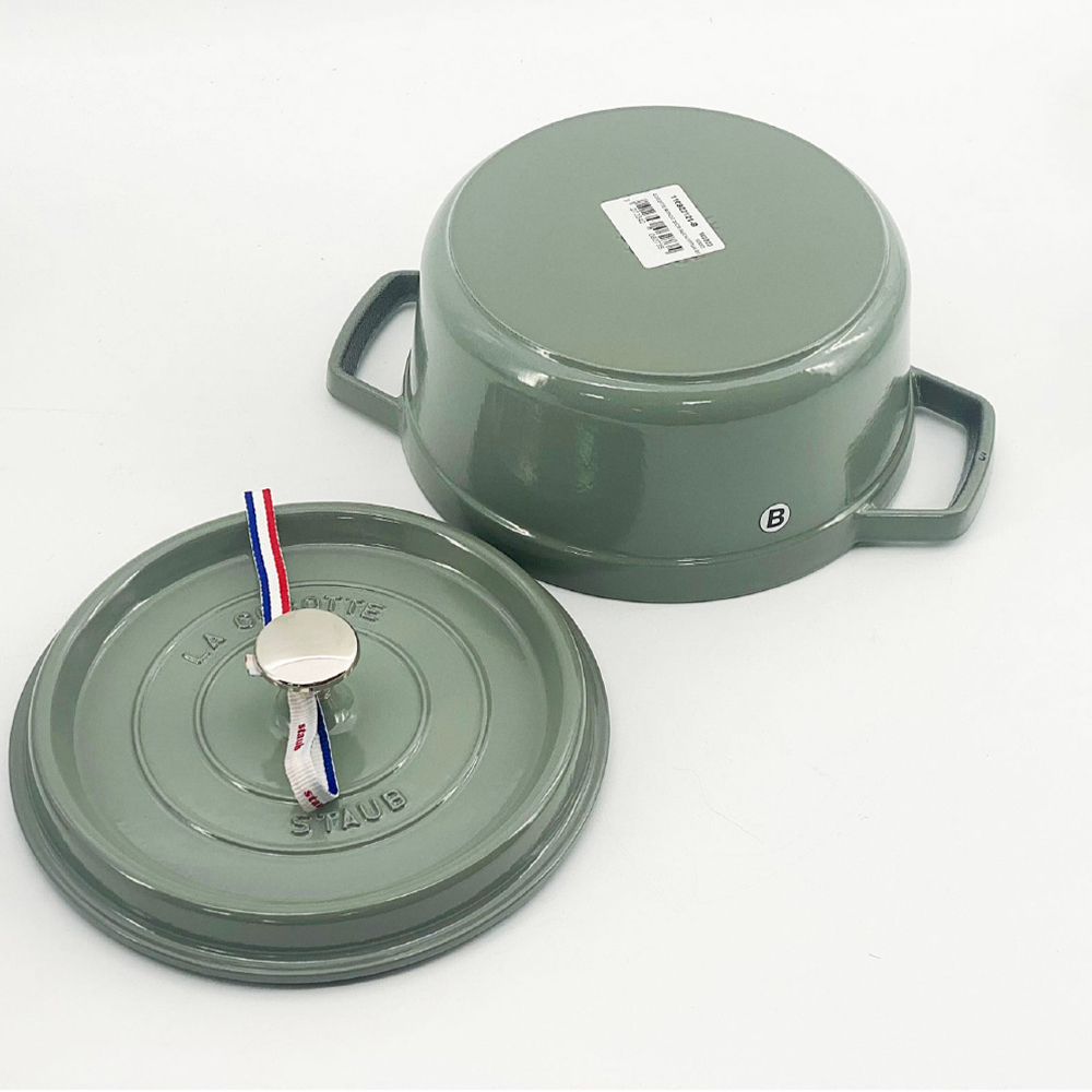스타우브 STAUB 원형 꼬꼬떼 22cm 유칼립투스 110922121-B 프랑스 B품 이미지 7