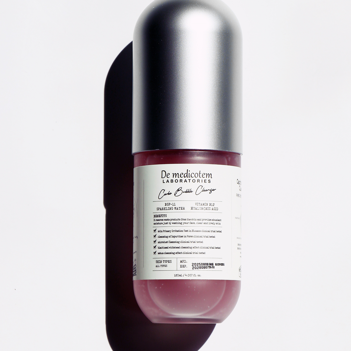 더메디코템 카보 버블 클렌저 시카 PDRN 펩타이드 약산성 클렌징폼 120ml, 2개 이미지 7