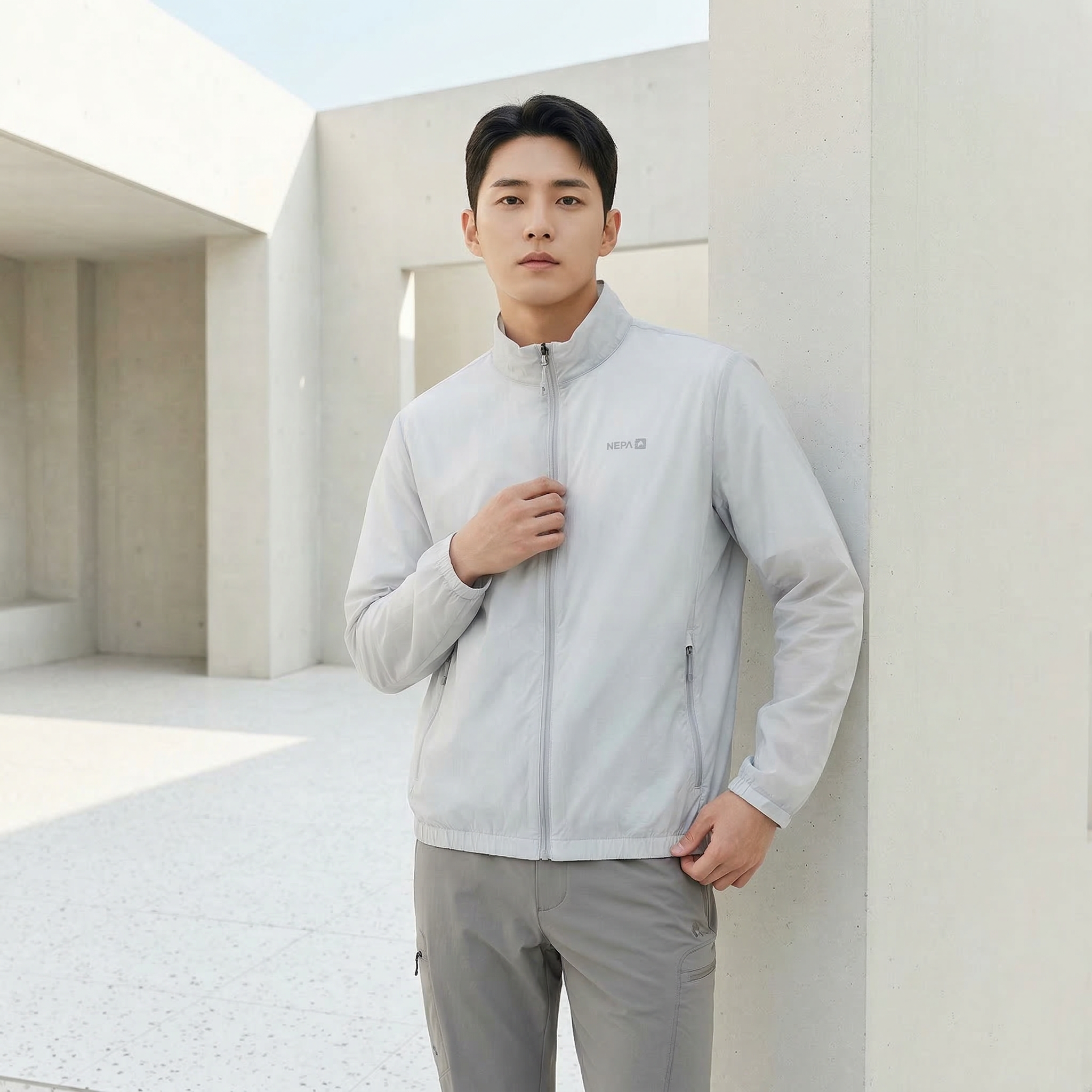 네파 바람막이 자켓 남성 여성 경량 러닝 등산 자켓 아웃도어 등산복 상의 빅사이즈 - 상세 이미지 4