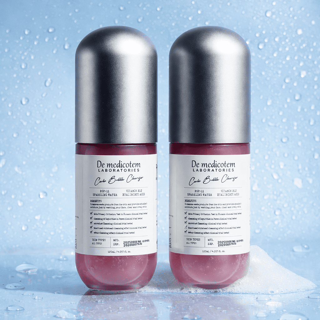 더메디코템 카보 버블 클렌저 시카 PDRN 펩타이드 약산성 클렌징폼 120ml, 2개 - 상품 이미지