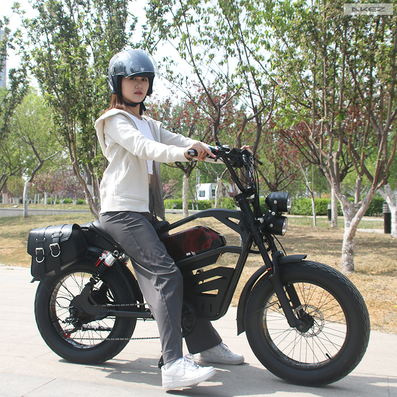 레트로 전기자전거 팻바이크 48V 1500W 18Ah 자토바이 - 상세 이미지 5