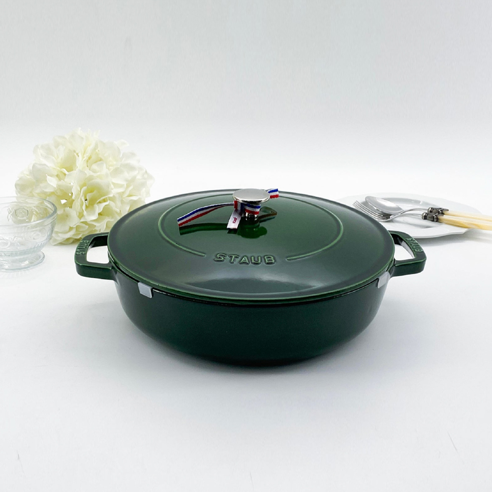 스타우브 STAUB 시스테라 전골냄비 28cm 바질그린 126192885-B 프랑스 B품 - 상세 이미지 3