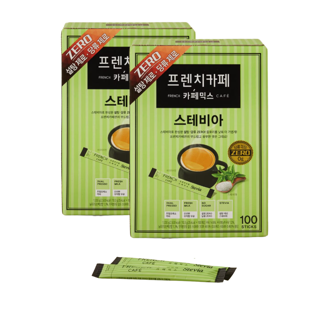 프렌치카페 카페믹스 스테비아 100개입 x2개 (총200개) 대용량 - 상품 이미지