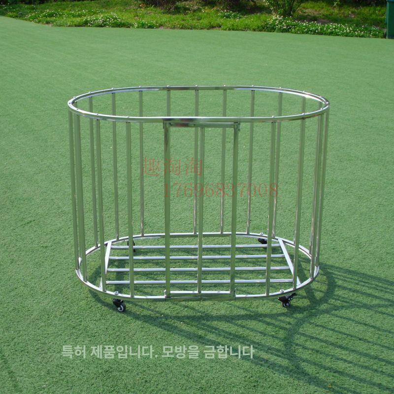 공수납함 농구공 카트 보관함 볼 바스켓 철제 중형 배구 축구공 학교 정리함 이동식 접이식 - 상세 이미지 2
