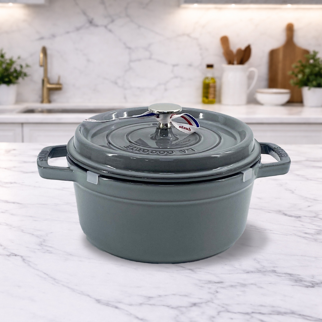 스타우브 STAUB 원형 꼬꼬떼 22cm 그레이 11092218-B 프랑스 B품 - 상품 이미지