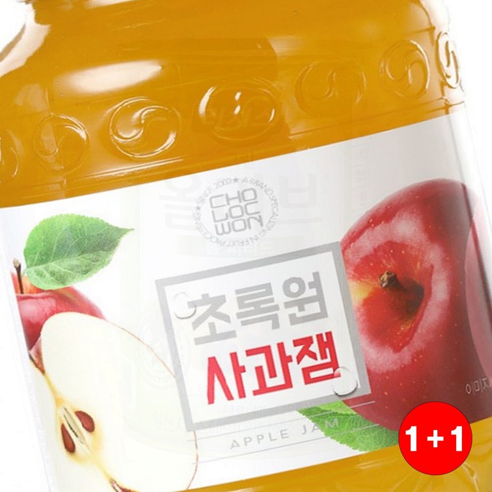 사과잼국산차 온가족영양 손님접대용 자연그대로 입심심할때 국산차 추천템(1+1옵션 주문수량의 2배수량 배송) - 상품 이미지