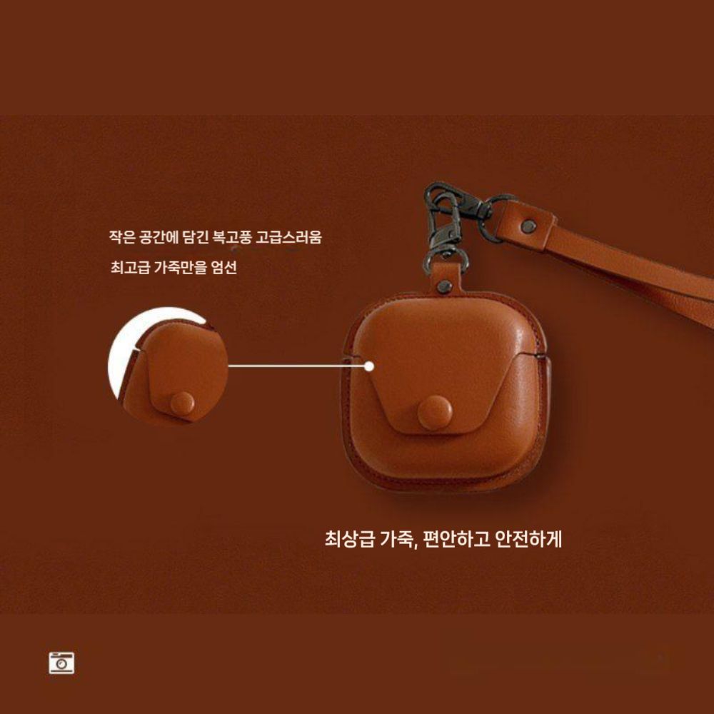 샥즈 오픈핏2+ 케이스 헤드폰 가죽 스트랩 - 상세 이미지 3