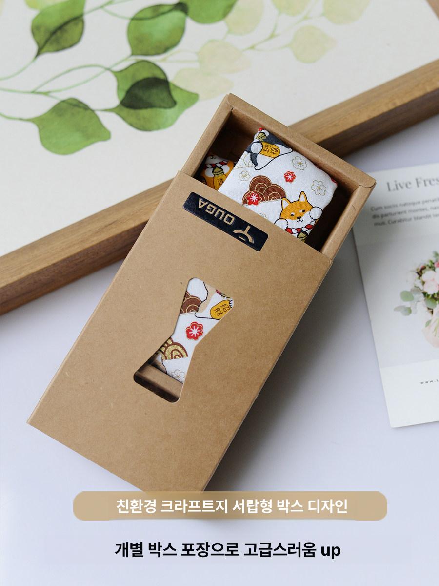 특이한 이자카야 고양이 선물 넥타이 포인트 아왕 레더브라운 - 상세 이미지 5