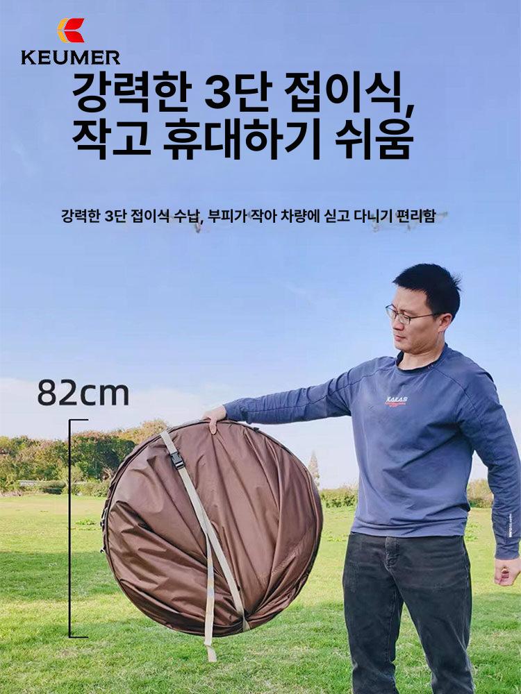 원터치 쉘터 투명 파이어 화목난로 돔 호박 팝업 비닐 돔텐트 이미지 6